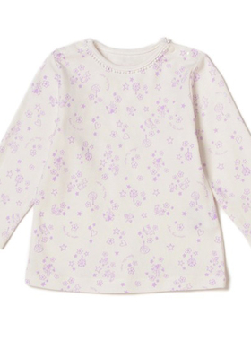 出口日本原单大牌ANNA SUI安娜苏春秋保暖柔软白色长袖上衣083534