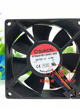 SUNON PF80251B1-D04C-S99 8cm 8025 12V 4.1W服务器机箱散热风扇