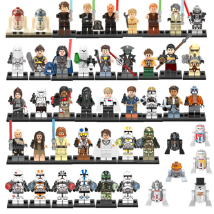 星战积木人仔X0162帝国白兵尤达卢克机器人克隆暴风兵