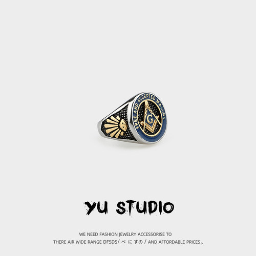 欧美YUSTUDIO情侣街头戒指