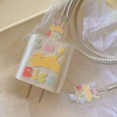 发财小猫数据线保护套