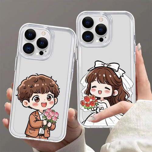 iphone17promax适用苹果15情侣手机壳mate80华为p90透明magic8荣耀600软壳小米17红米oppo任意型号VIVO一加15