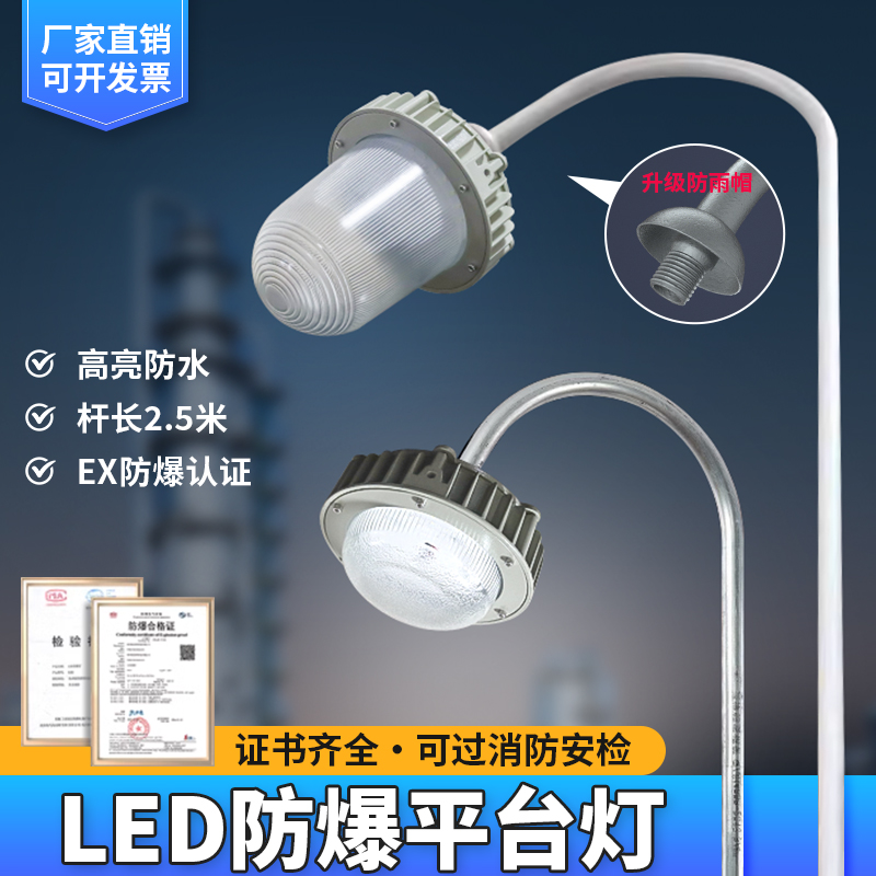 LED防水灯防爆灯户外灯室外灯护栏立杆灯IP66防水防护平台三防灯