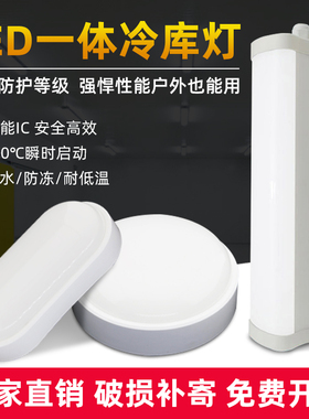 LED冷藏库灯IP65耐低温-40℃度吸顶灯壁灯防水防尘防虫灯三防灯