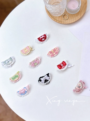 Кукла, маленькая милая хлопковая галстук-бабочка, нагрудник, 10 см