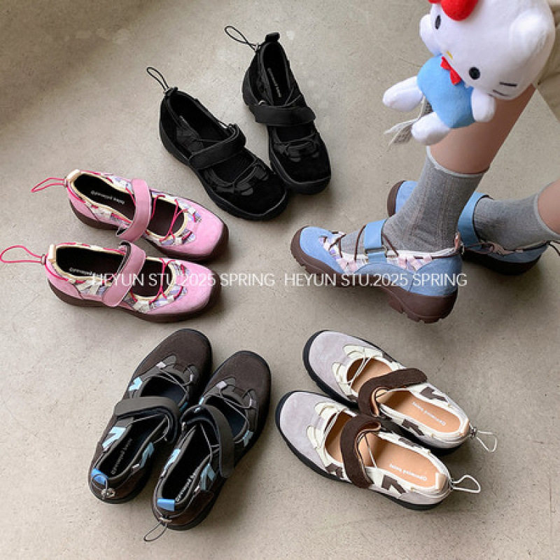 真皮魔术贴交叉细带玛丽珍鞋女机能风厚底浅口大码运动休闲鞋单鞋,居家布艺,居家婚庆拖鞋,淘宝优惠券,粉丝福利购,淘宝优惠卷