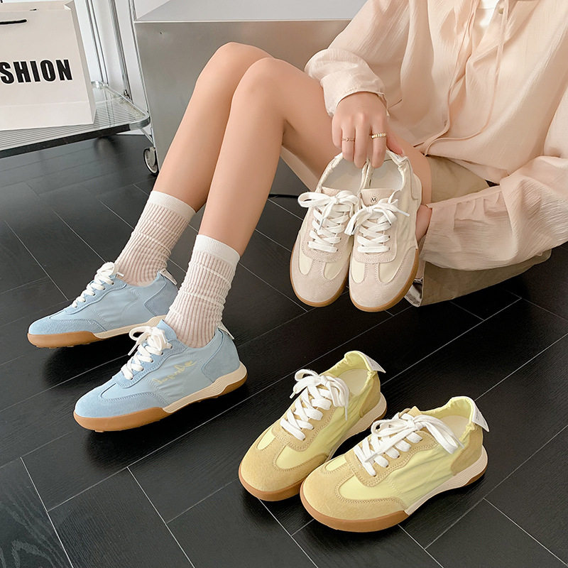 法式透气缎面芭蕾阿甘德训鞋运动休闲板鞋小白鞋单鞋女夏薄款百搭,居家布艺,居家婚庆拖鞋,淘宝优惠券,粉丝福利购,淘宝优惠卷