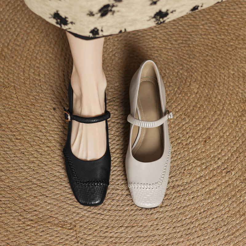 巨好看2025新款真皮玛丽珍鞋女超软羊皮单鞋不累脚配裙子好看