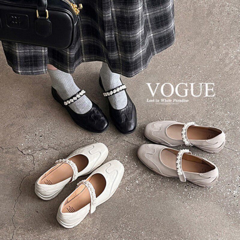 2025新款真皮运动风厚底玛丽珍鞋女增高松糕鞋魔术贴不累脚单鞋