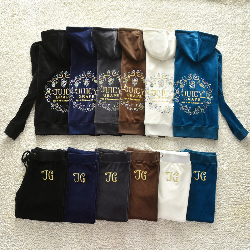 2026春秋新款天鹅绒运动套装女时尚休闲卫衣带P兜韩版卫衣