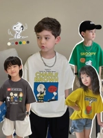 Nuby, летняя детская дышащая футболка с коротким рукавом для мальчиков для отдыха