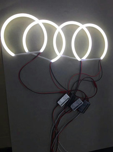 E46专用LED天使眼光圈 E38 白色白 黄七彩R 宝马汽车E39 E36