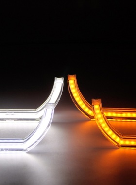 水晶亚克力宝马E90 E30 E32天使眼 单色双色幻彩WRGB天使眼光圈