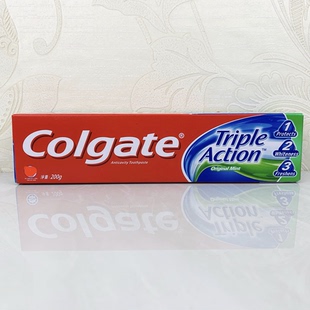 香港进口 高露洁 三重功效牙膏200g防蛀洁白清新 购买6支包邮