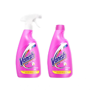 香港Vanish碧莲 喷洁丽衣物预洗剂洗衣液衣领净去污500ml*2补充装