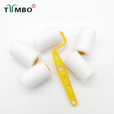 工厂直销2寸水性海绵滚筒刷高密度刷墙补漆绘画修边无刷痕无死角