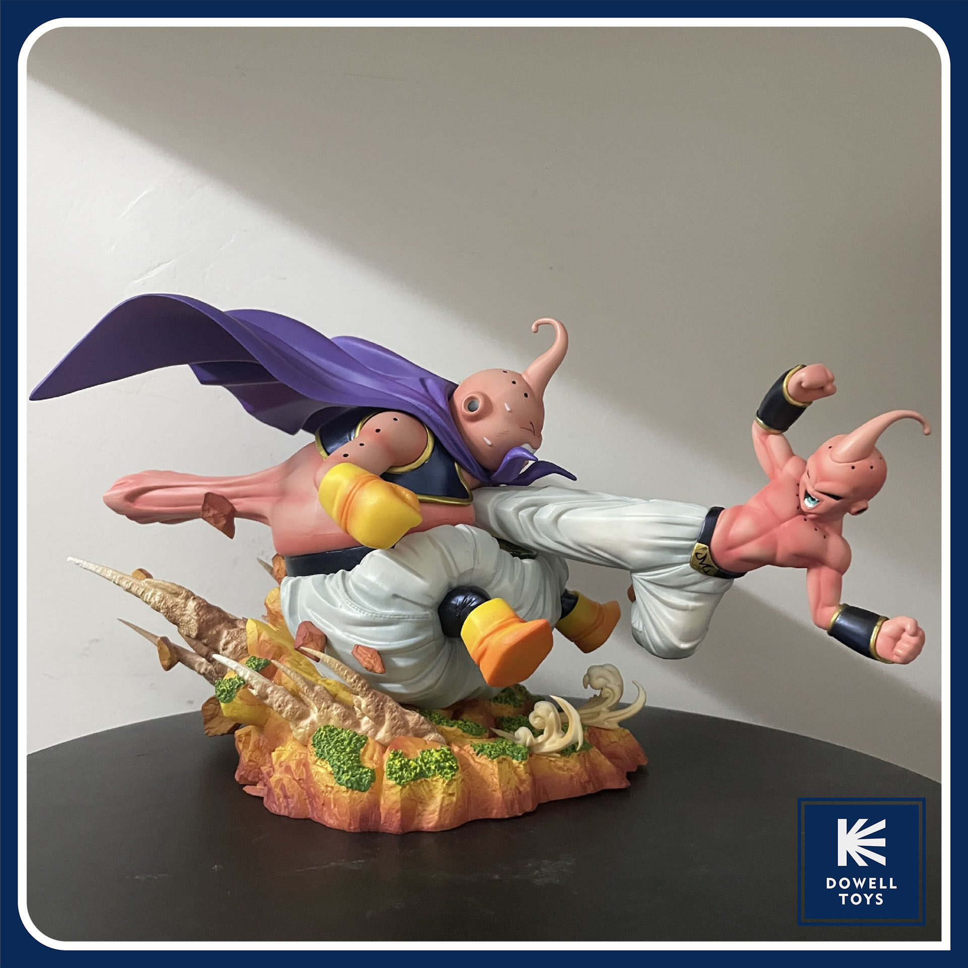 七龙珠魔人布欧飞踢场景手办