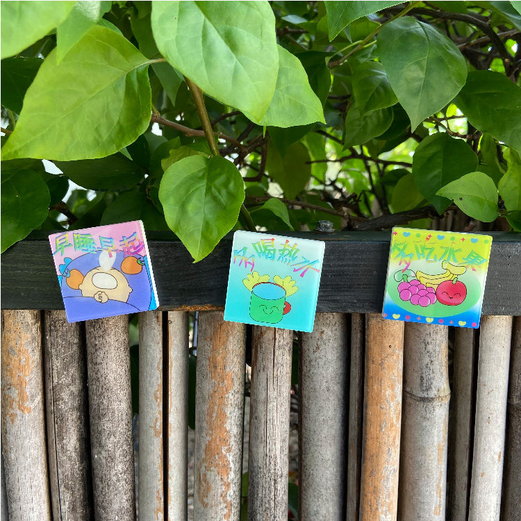 曼斯特物种多喝热水冰箱贴ins原创设计卡通可爱礼物有趣装饰磁贴