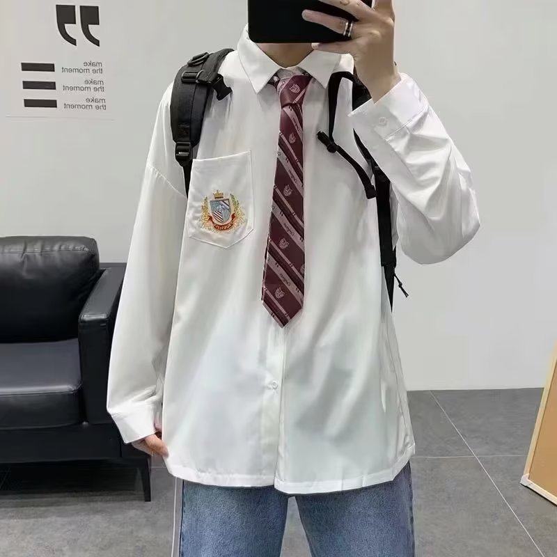 dk制服原创短袖衬衣学生学院风衬衫