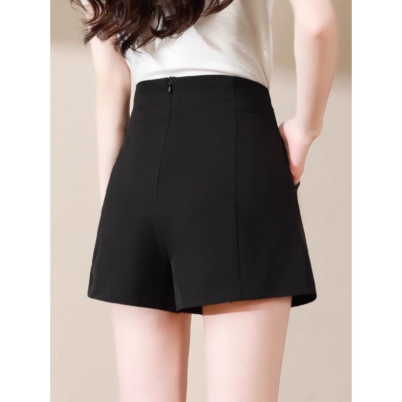 短裤女高腰2025新款爆款春夏季黑色a字阔腿显瘦宽松外穿休闲西装,女装/女士精品,休闲裤,淘宝优惠券,粉丝福利购,淘宝优惠卷