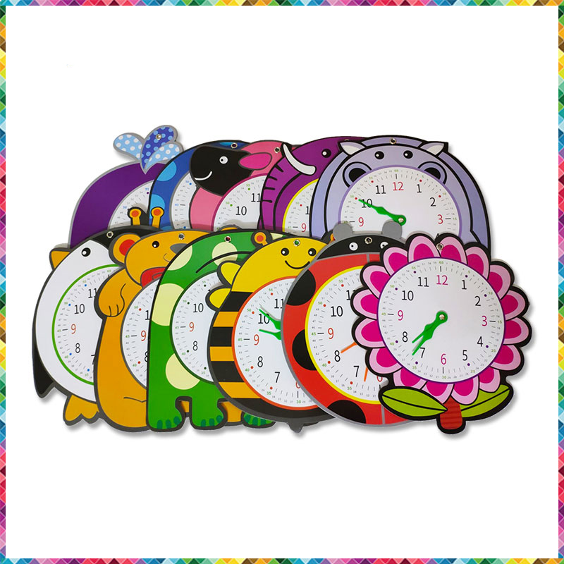 模型儿童学习玩具时针认钟表