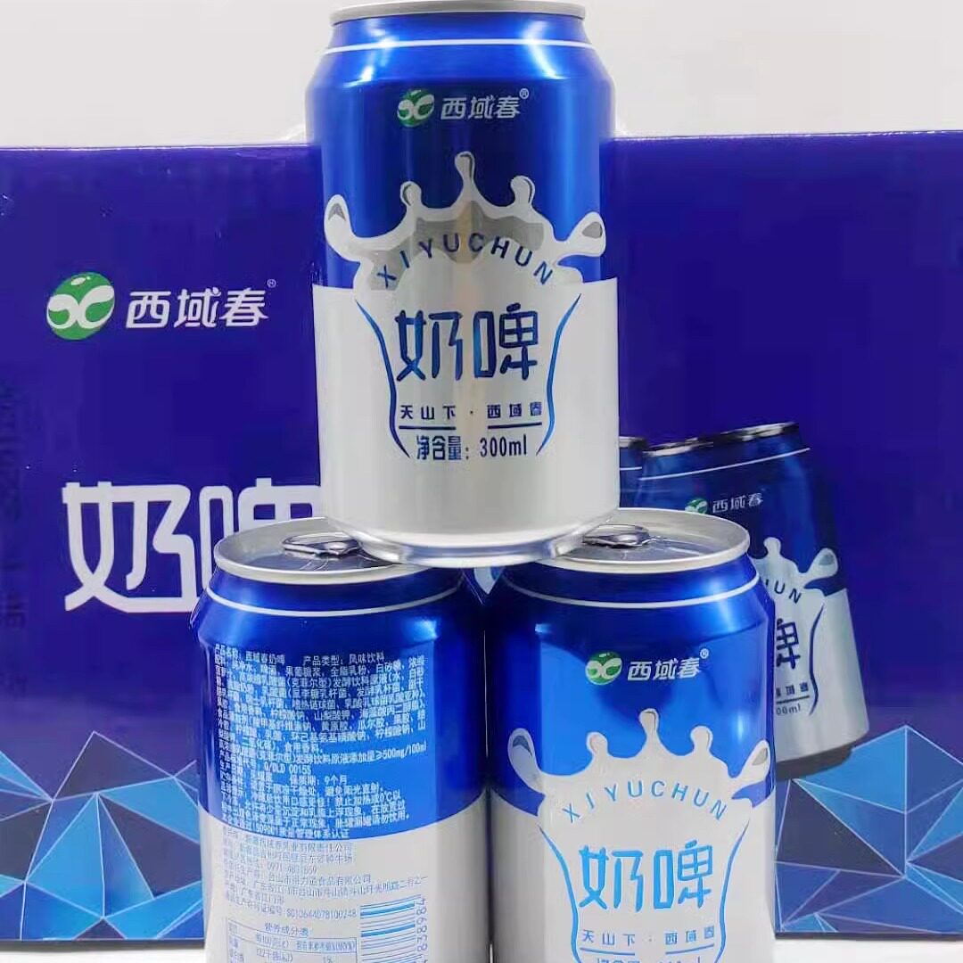 西域春奶啤整箱混装新疆特产饮品乳酸菌饮料300ml*12罐非啤酒酸奶