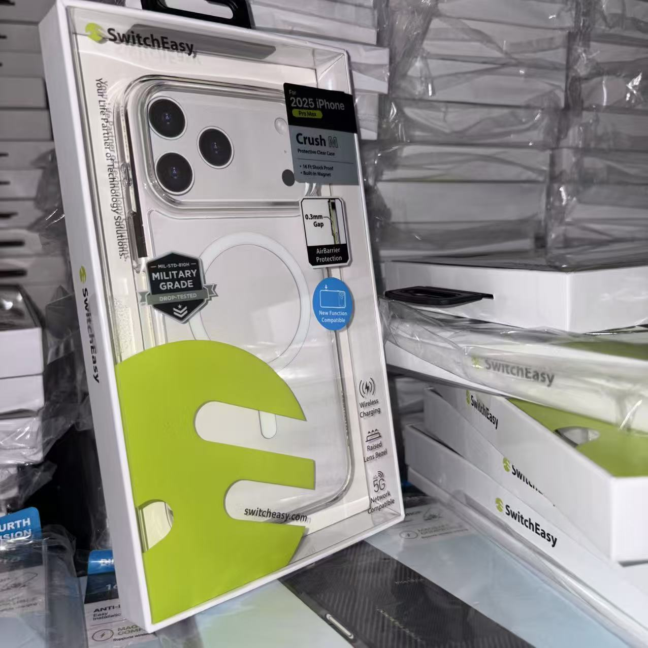 Switcheasy鱼骨牌正品新款苹果透明军规级防摔磁吸手机壳适用于iPhone17proMax