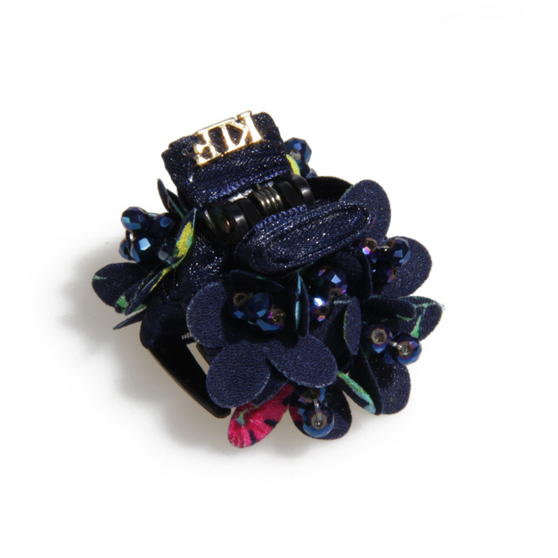 卡莲芳日韩版印花布艺小爪夹发饰