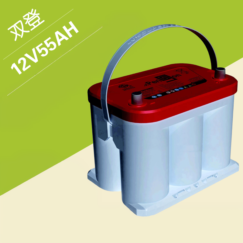 双登卷绕蓄电池6-SPB-50B/75/100 汽车发电机启动用铅碳环保电瓶