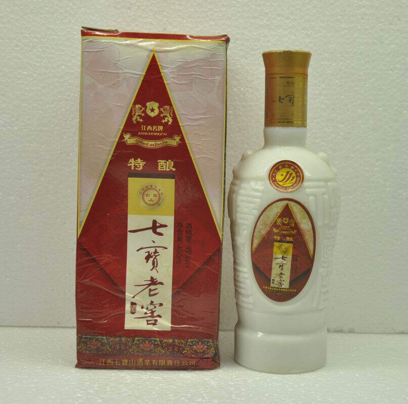 江西名酒七宝山酒45度高度酒2008年陈年老酒白酒优质酒保真