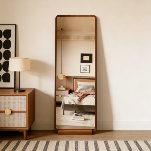 全身镜穿衣镜落地镜家用大镜子贴墙镜子试衣镜玻璃宿舍中古风卧室