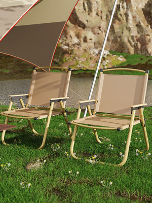 。折叠椅户外露营便携式克米特椅家用午休躺椅野餐超轻折叠靠背椅