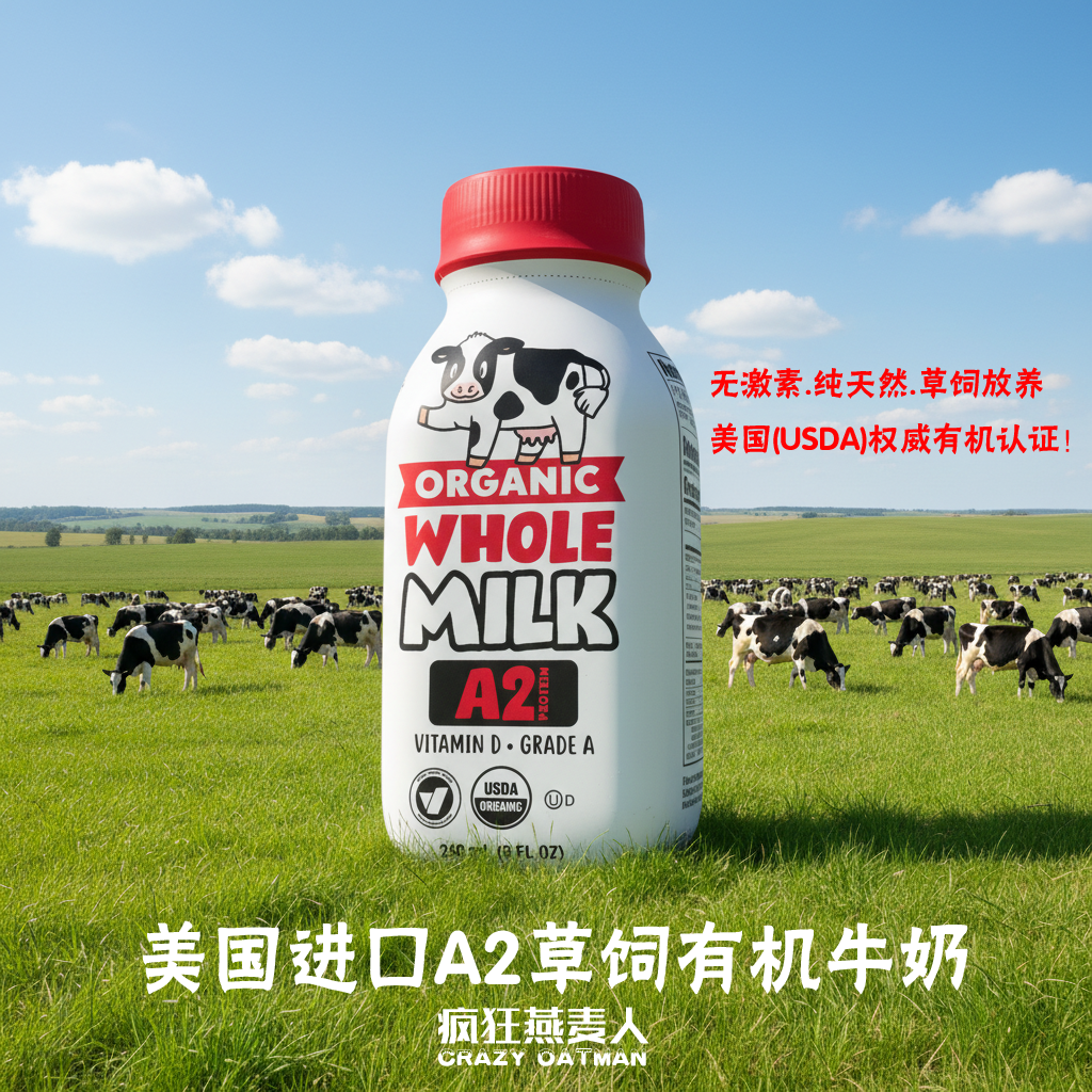 原装进口天然有机A2草饲牛奶