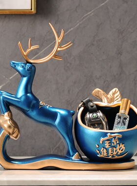 入户门口玄关钥匙收纳摆件轻奢现客厅鞋柜家居装饰乔迁新居礼品