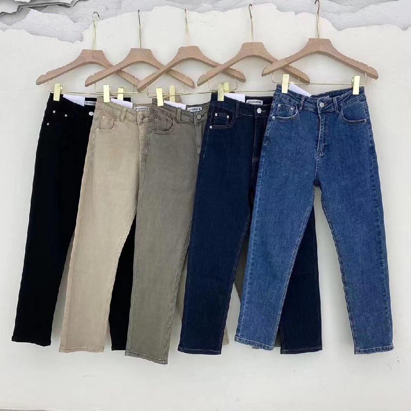 高腰直筒直筒裤春季2025百搭显瘦