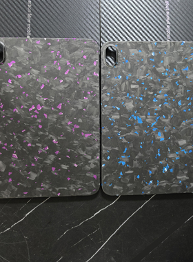 锻造碳纤维适用于ipadmini6平板mini78.3英寸磁吸凯夫拉保护套苹果迷你6轻薄防摔防弯硬壳高档高级感黑紫红蓝