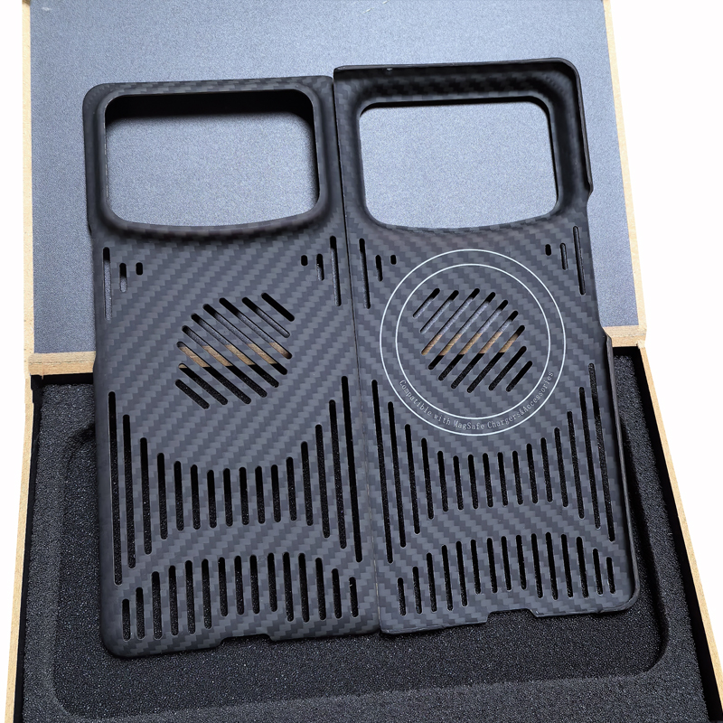 适用小米mixfold4镂空散热碳纤维手机壳mixfold3凯夫拉折叠屏磁吸无线充电全包轻薄防摔保护套硬壳高级感