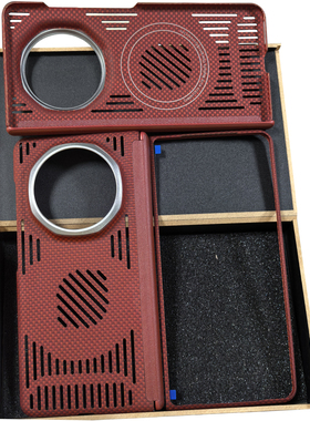 适用荣耀magicV5镂空散热凯夫拉手机壳V3碳纤维折叠屏magsafe磁吸全包轻薄防摔官方高档中轴保护套至臻版