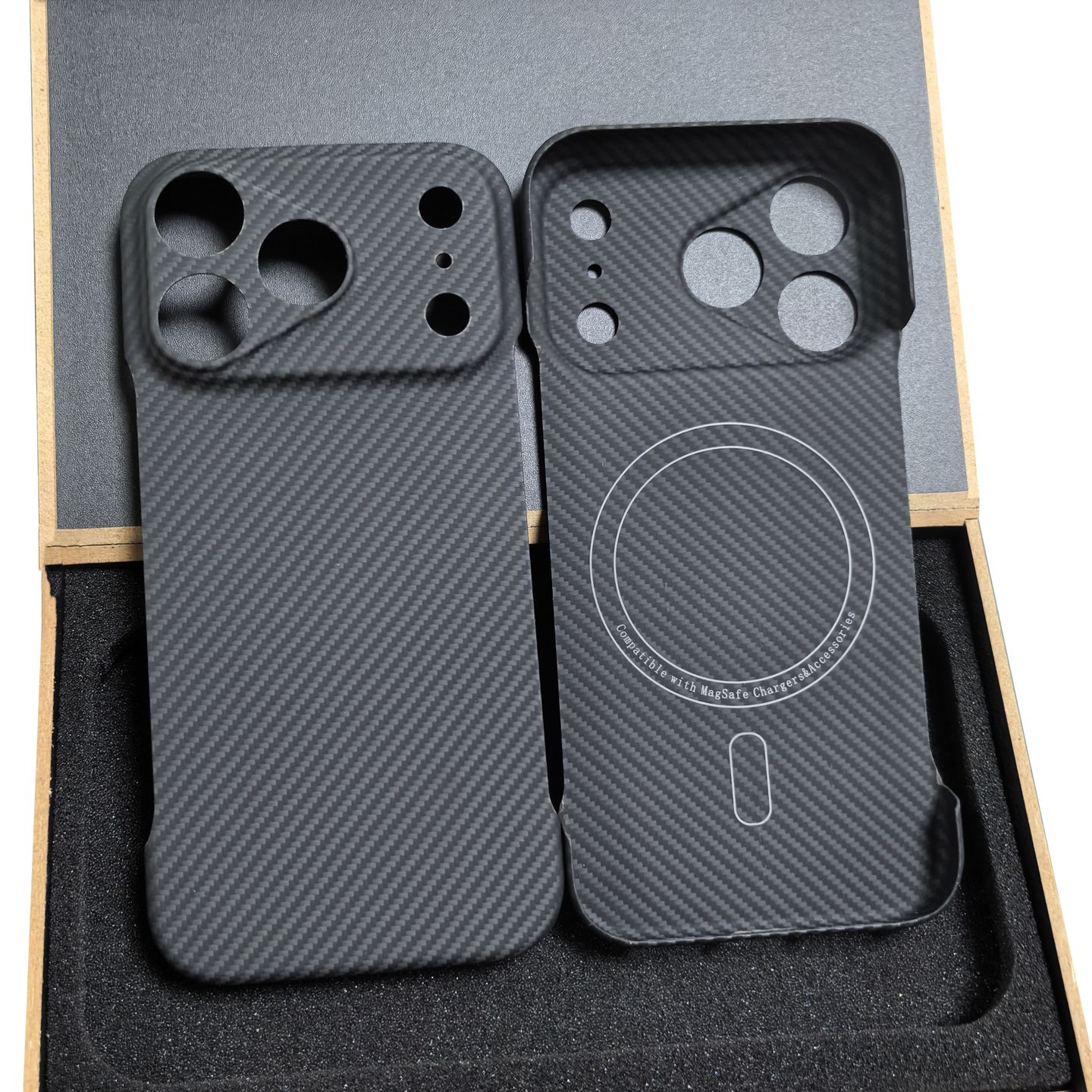 无边框设计适用苹果iphone17promax凯夫拉手机壳17pro车载磁吸无线充magsafe碳纤维轻薄防摔保护套创意个性