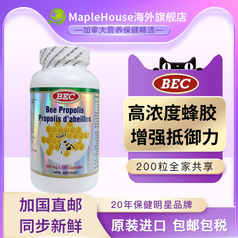 加拿大原装蜂胶胶囊缓解口腔不适