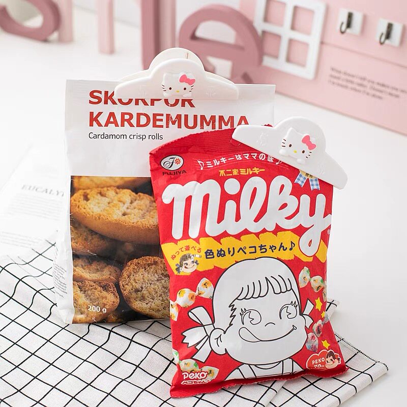 日本百元店迪士尼限定大号封口票据文件零食夹子可爱食品包装夹