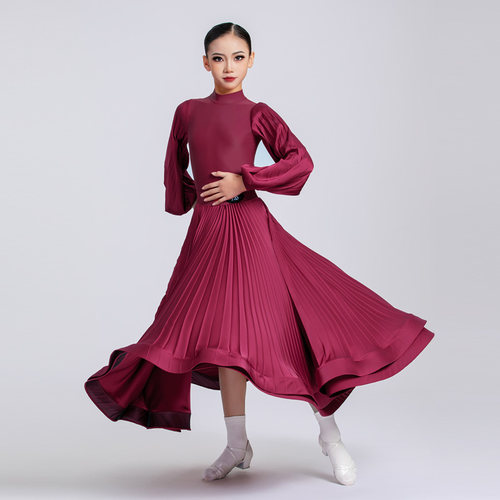 摩登裙女童拉丁舞服比赛标准赛服