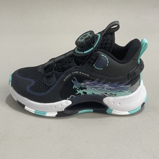 安踏儿童篮球鞋男童旋转扣网面透气运动鞋学生减震跑鞋312419951