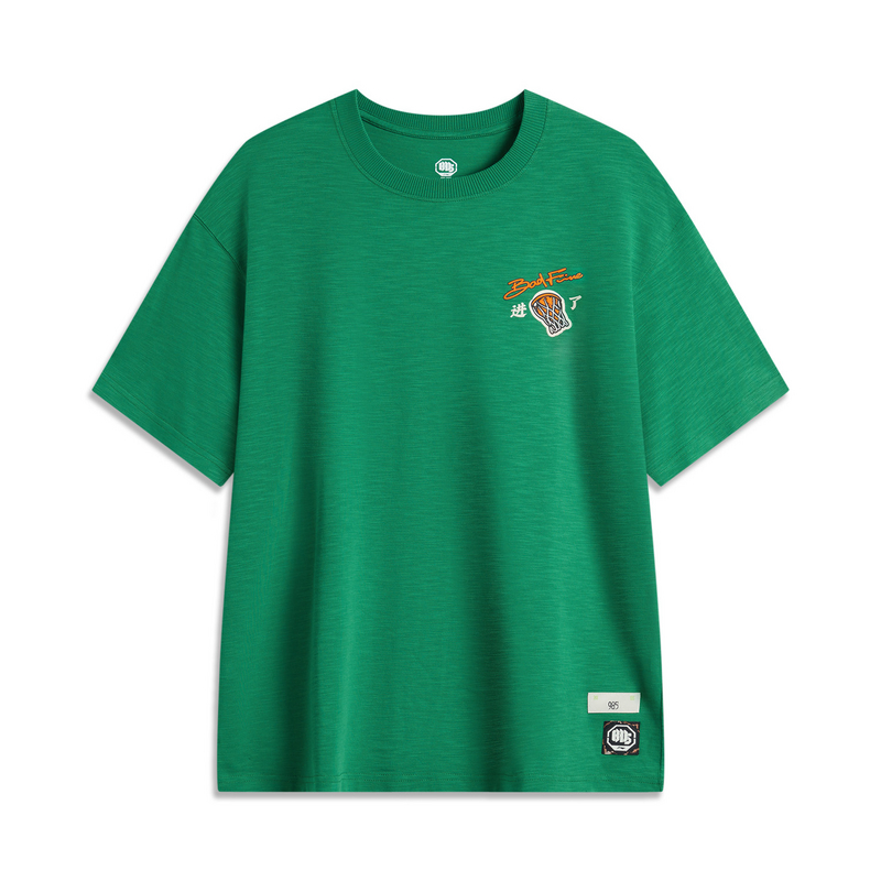 LI-NING/李宁男子反伍场下运动休闲短袖T恤AHSU577-B品