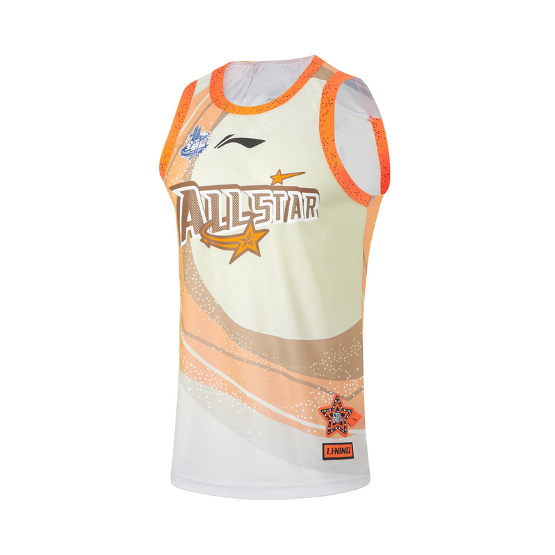 李宁比赛服男款春CBA篮球系列舒适透气常规比赛上衣AAYU191--B品