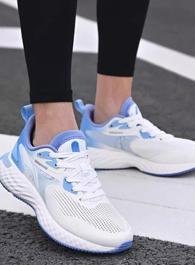 李宁跑鞋夏男子云五代网面耐磨防滑休闲软底缓震跑步鞋ARST113-