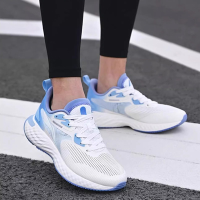 李宁跑鞋夏男子云五代网面耐磨防滑休闲软底缓震跑步鞋ARST113-