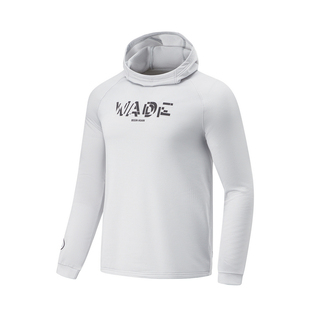 B品 AWDT917 李宁男子韦德系列卫衣冬季 健身运动透气贴身套头衫