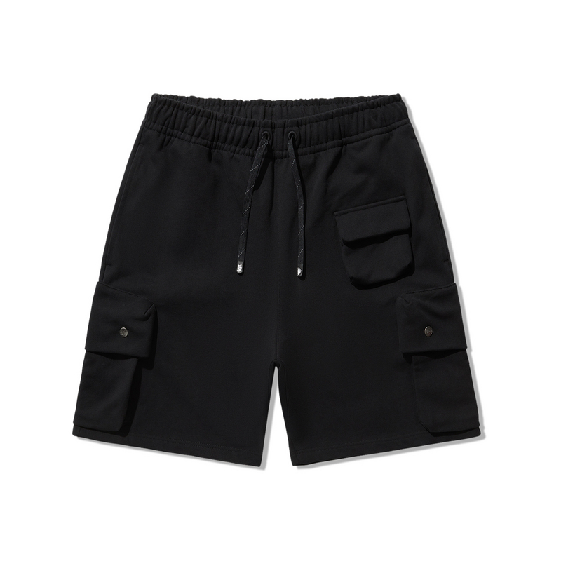 中国李宁男子短卫裤滑板系列潮流休闲宽松运动5分裤AKSU155-B品