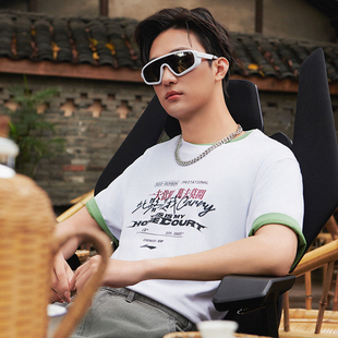 LPL联名系列短袖 AHSUD85 夏男女时尚 文化衫 B品 透气常规短袖 李宁X